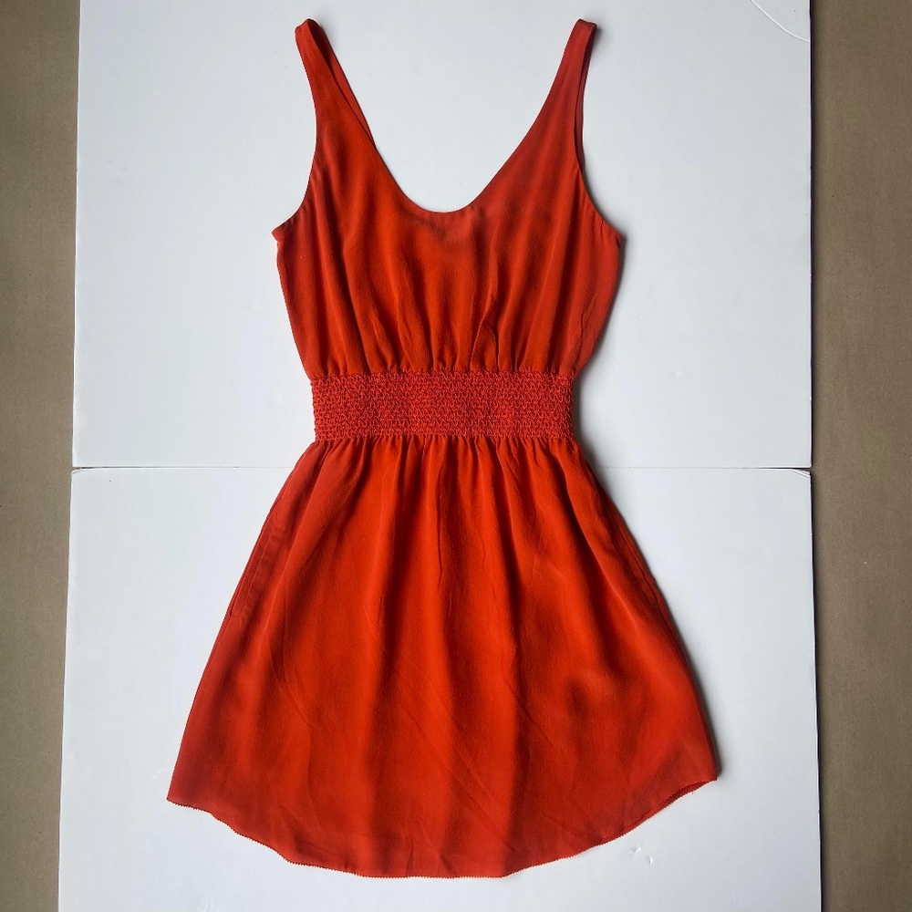 BABATON 100% SILK SUMMER DRESS SWIM COVER TOURIST EUROPE VACATION BEACH ARITZIA